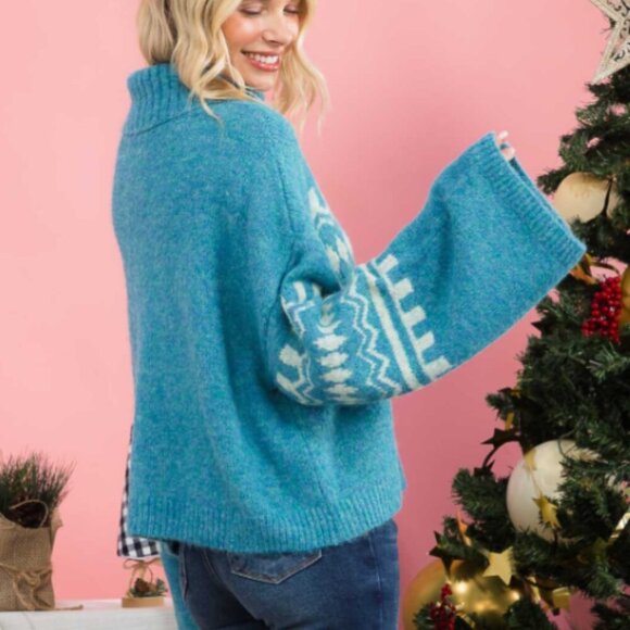 WOMEN'S LONG SLEEVE SWEATER - Picture 2 of 4